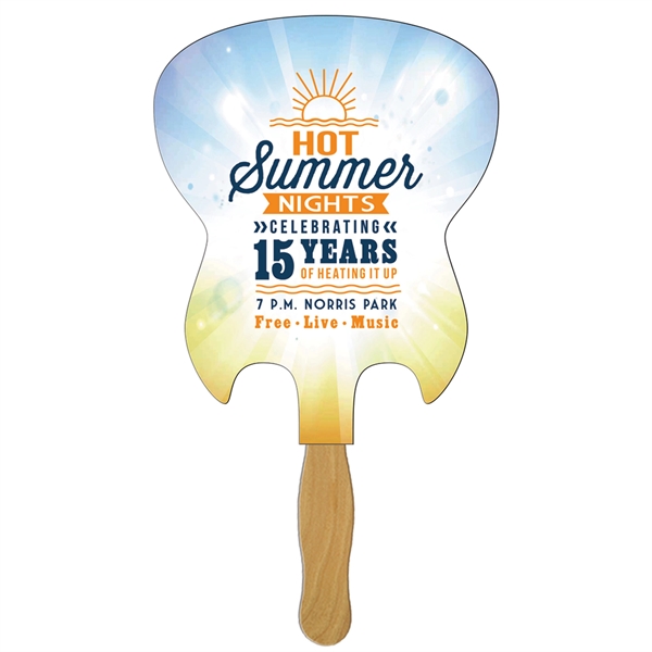 Electric Guitar Hand Fan Full Color (1 Side)... from ASI 67620 Lion Circle Corp