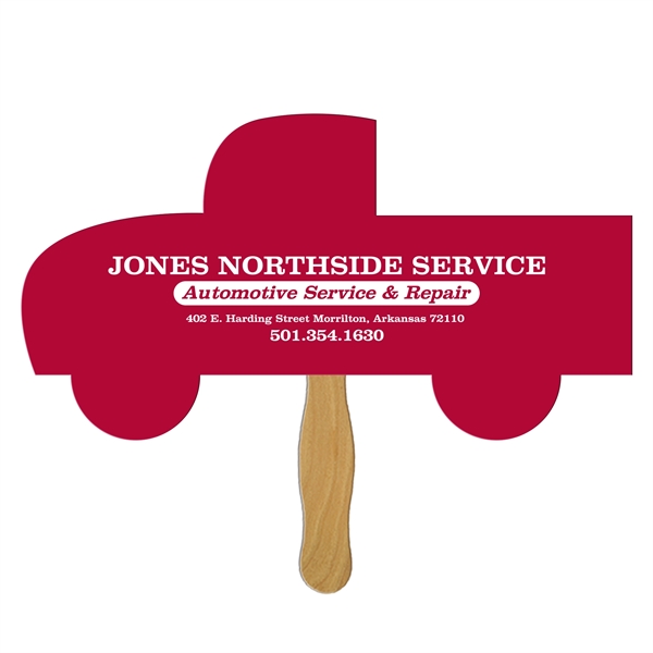 Pick-Up Truck Hand Fan Full Color (1 Side)... from ASI 67620 Lion Circle Corp