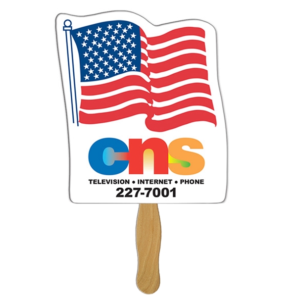 Flag Hand Fan Full Color (1 Side)... from ASI 67620 Lion Circle Corp