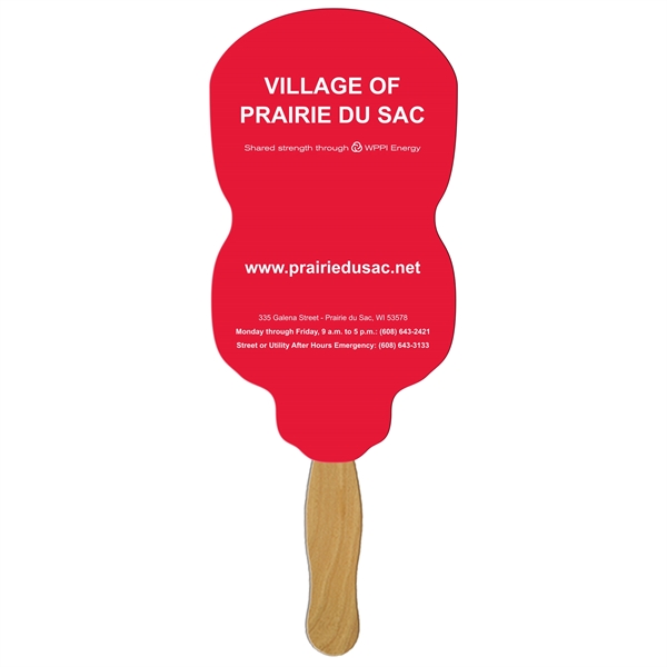 Neon Light Bulb Hand Fan Full Color (1 Side)... from ASI 67620 Lion Circle Corp