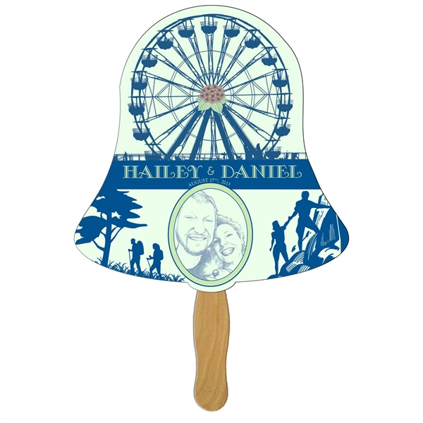 Bell Hand Fan Full Color (1 Side)... from ASI 67620 Lion Circle Corp