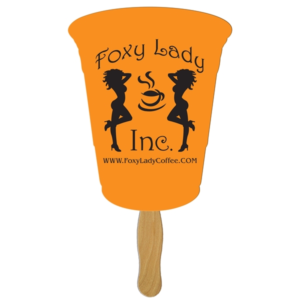 Cup Hand Fan Full Color (1 Side)... from ASI 67620 Lion Circle Corp