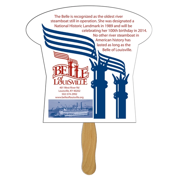 Mushroom Hand Fan Full Color (1 Side)... from ASI 67620 Lion Circle Corp