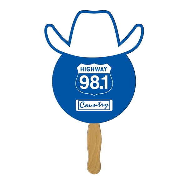 Cowboy Hand Fan Full Color (1 Side)... from ASI 67620 Lion Circle Corp