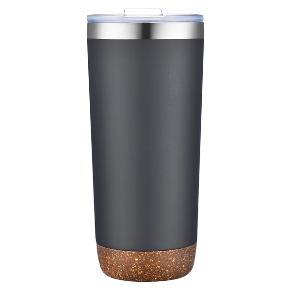 20 Oz. Stainless Steel Vacuum Tumbler with Powder Coating and Cork... from ASI 99030 Zipline / Zipline®