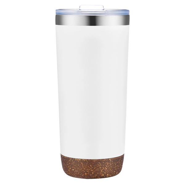 20 Oz. Stainless Steel Vacuum Tumbler with Powder Coating and Cork... from ASI 99030 Zipline / Zipline®