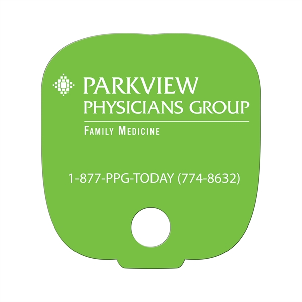 Breadslice w/ Hole Hand Fan Full Color (1 Side)... from ASI 67620 Lion Circle Corp