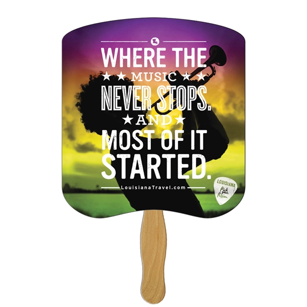 Bread Slice Hand Fan Full Color (1 Side)... from ASI 67620 Lion Circle Corp