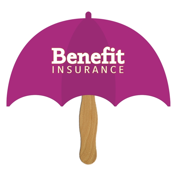 Umbrella Hand Fan Full Color (1 Side)... from ASI 67620 Lion Circle Corp