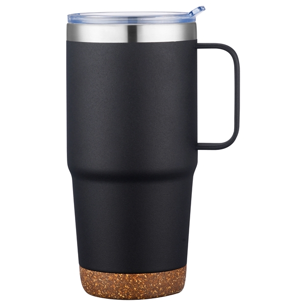 24 Oz. Stainless Steel Vacuum Mug with Powder Coating and Cork... from ASI 99030 Zipline / Zipline®