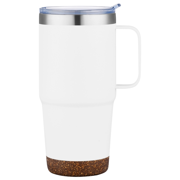 24 Oz. Stainless Steel Vacuum Mug with Powder Coating and Cork... from ASI 99030 Zipline / Zipline®