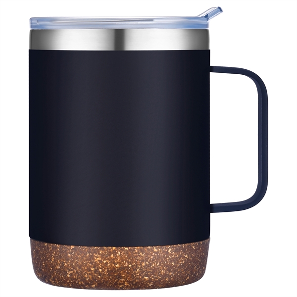 12 oz. Stainless Steel Vacuum Mug with Powder Coating and Cork... from ASI 99030 Zipline / Zipline®