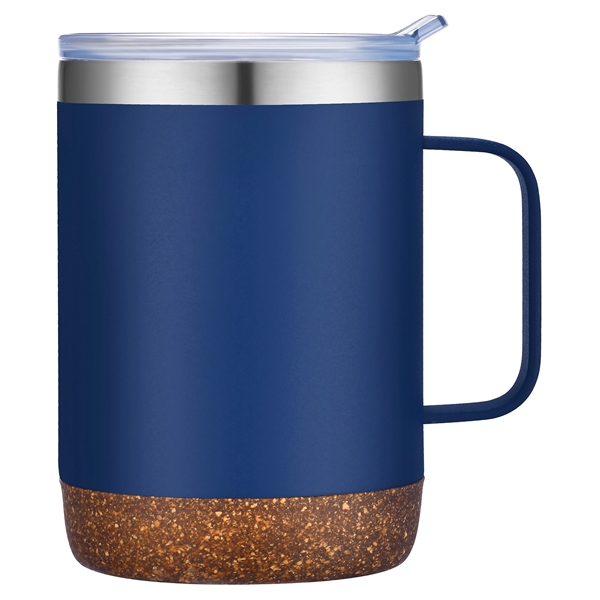 12 oz. Stainless Steel Vacuum Mug with Powder Coating and Cork... from ASI 99030 Zipline / Zipline®