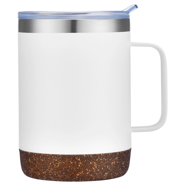 12 oz. Stainless Steel Vacuum Mug with Powder Coating and Cork... from ASI 99030 Zipline / Zipline®
