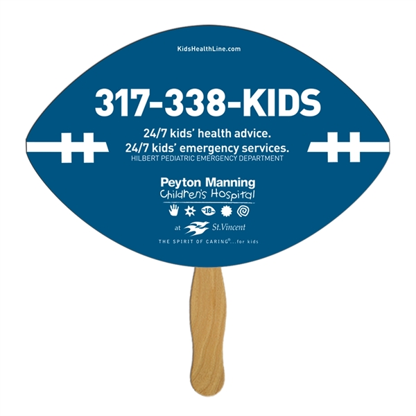 Football Hand Fan Full Color (1 Side)... from ASI 67620 Lion Circle Corp