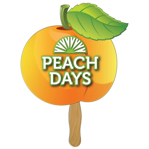 Peach Hand Hand Fan Full Color (1 Side)... from ASI 67620 Lion Circle Corp