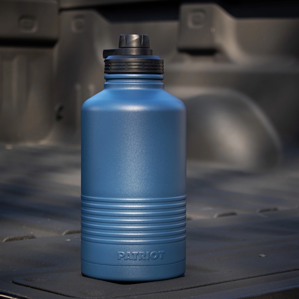 64oz Insulated Stainless Steel Half Gallon Bottle with screw-on lid and... from ASI 61005 Hirsch Gift Inc