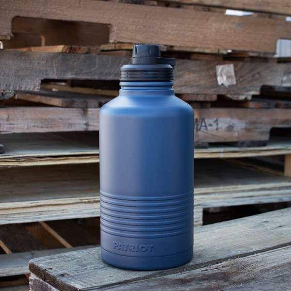 64oz Insulated Stainless Steel Half Gallon Bottle with screw-on lid and... from ASI 61005 Hirsch Gift Inc