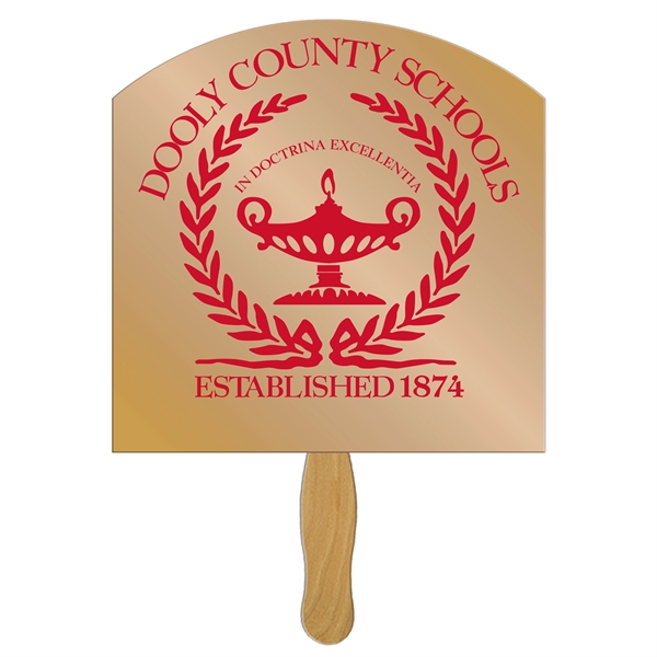 Arch Top Hand Fan Full Color (1 Side)... from ASI 67620 Lion Circle Corp