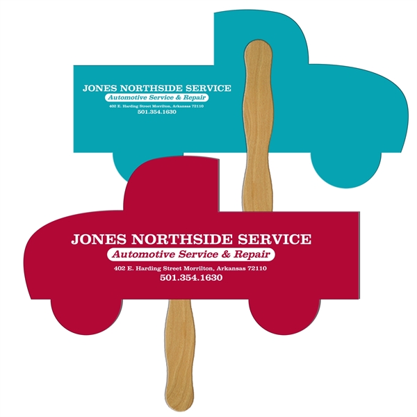 Pick-Up Truck Hand Fan Full Color (2 Sides)... from ASI 67620 Lion Circle Corp