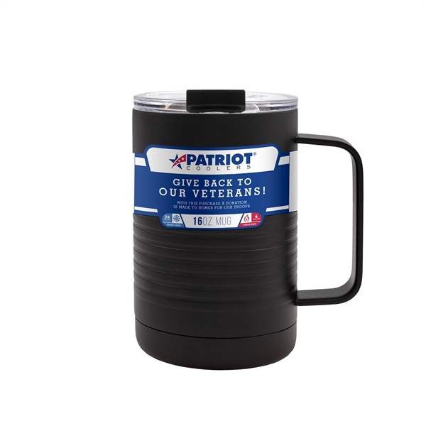 16 oz. insulated stainless steel mug with handle.... from ASI 61005 Hirsch Gift Inc / Patriot