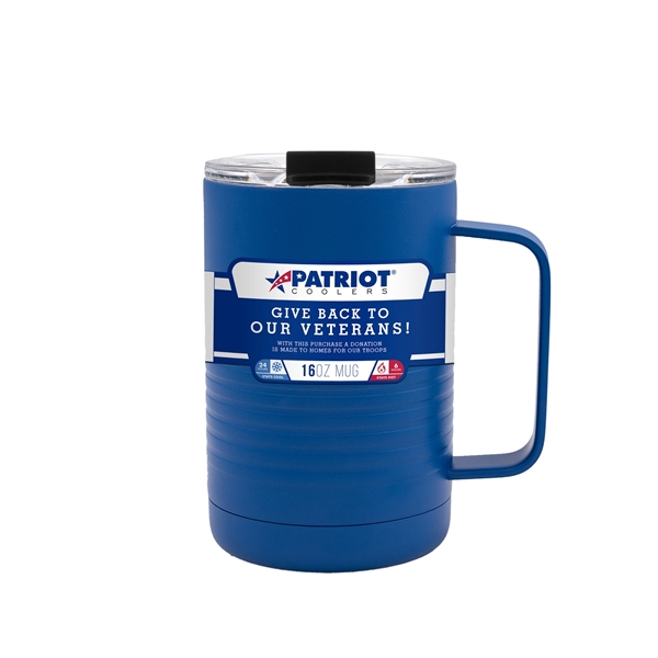 16 oz. insulated stainless steel mug with handle.... from ASI 61005 Hirsch Gift Inc / Patriot