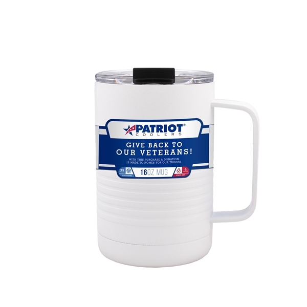 16 oz. insulated stainless steel mug with handle.... from ASI 61005 Hirsch Gift Inc / Patriot