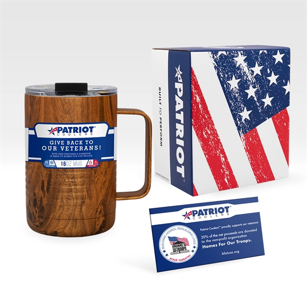 16 oz. insulated stainless steel mug with handle.... from ASI 61005 Hirsch Gift Inc / Patriot