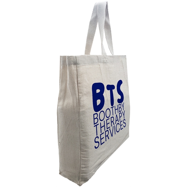 Heavyweight gusset tote bag made of 10 oz. 100% natural cotton... from ASI 31260 AdCapitol