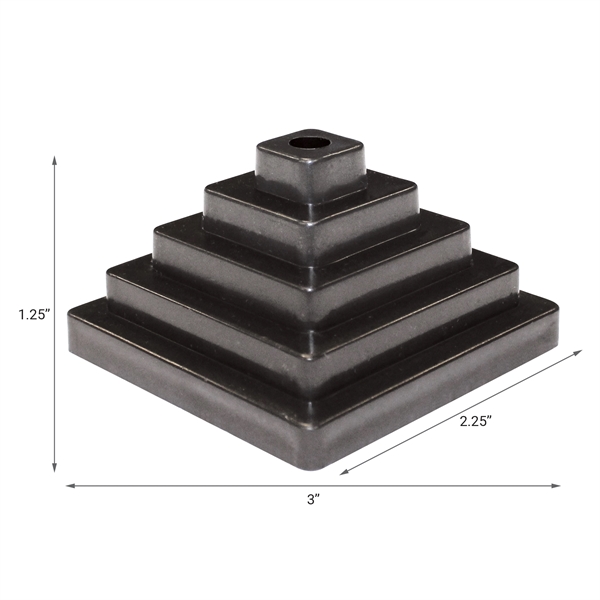 Pyramid Stick Flag Base - 1 Hole... from ASI 80228 Quinn