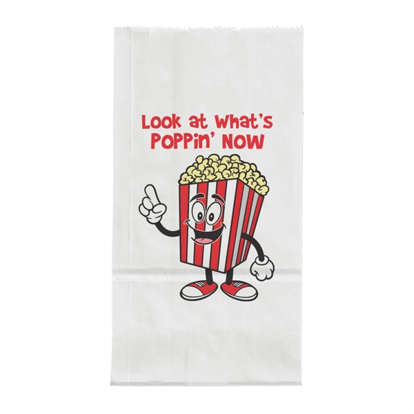 Paper Popcorn Specialty Bag with serrated cut top.... from ASI 37940 Bag Makers Inc