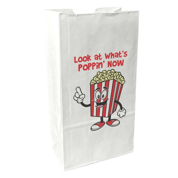 Paper Popcorn Specialty Bag with serrated cut top.... from ASI 37940 Bag Makers Inc