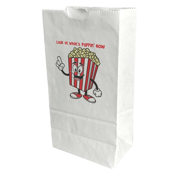 Paper Popcorn Specialty Bag with serrated cut top.... from ASI 37940 Bag Makers Inc