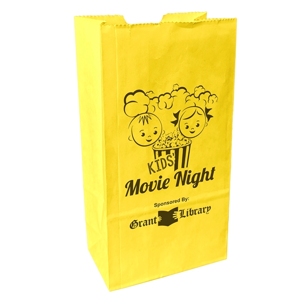 Paper Popcorn Bag with serrated cut top.... from ASI 37940 Bag Makers Inc
