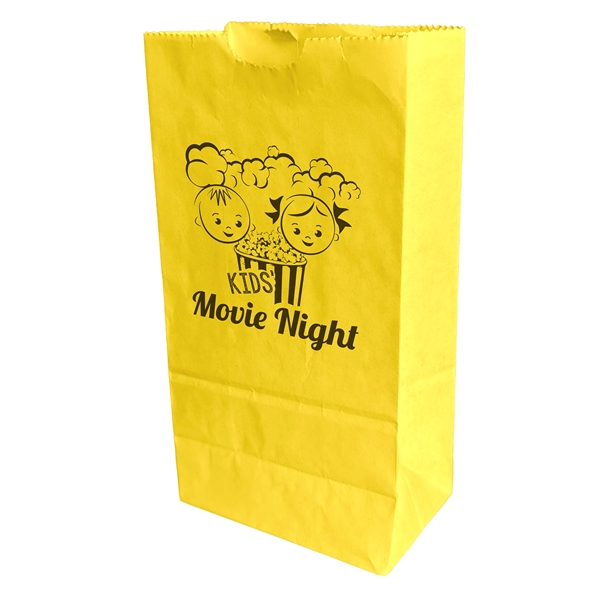 Paper Popcorn Bag with serrated cut top.... from ASI 37940 Bag Makers Inc