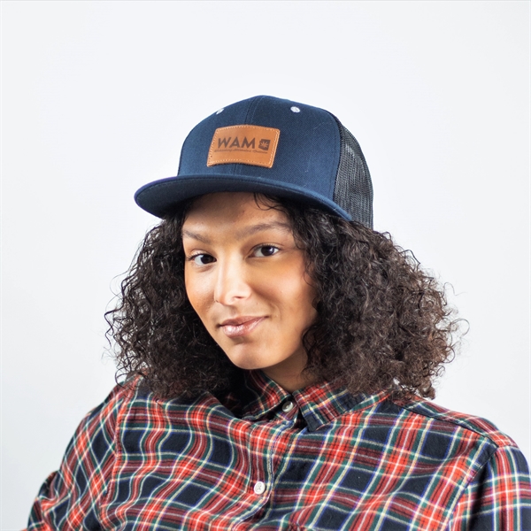 Flat Brim Trucker Hat - Six Panels... from ASI 72657 Active Life Promo / Active Life