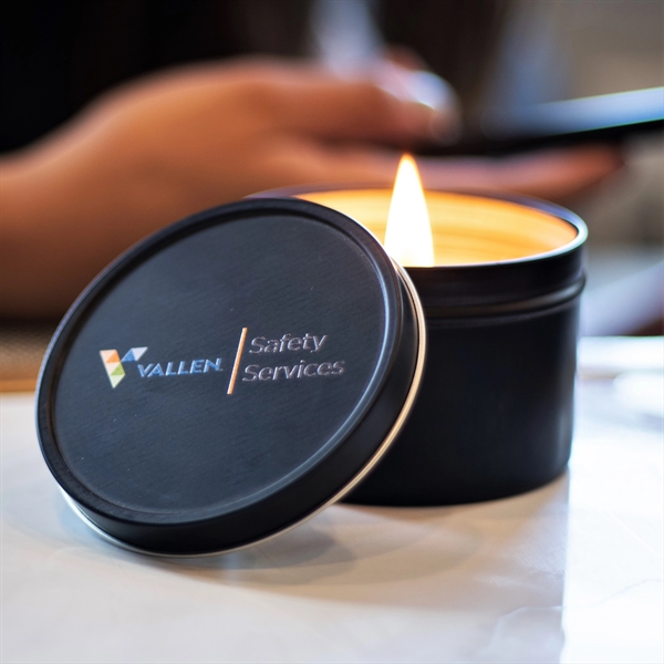 Scented Soy Wax Candle with 8 oz Tin... from ASI 72657 Active Life Promo / Apres Ski