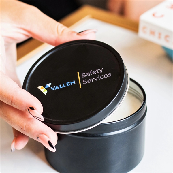 Scented Soy Wax Candle with 8 oz Tin... from ASI 72657 Active Life Promo / Apres Ski