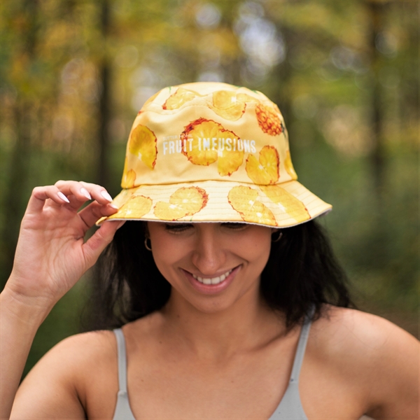 Bucket hat comes with 4 sizes with full color imprint all... from ASI 72657 Active Life Promo / Active Life