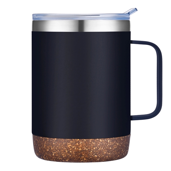 12 Oz Vacuum Sealed Camper Mug with Powdered Finish and Natural... from ASI 79535 Primetime / Primetime
