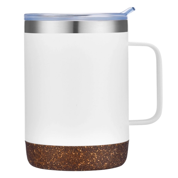 12 Oz Vacuum Sealed Camper Mug with Powdered Finish and Natural... from ASI 79535 Primetime / Primetime