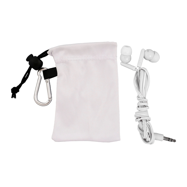 Microfiber Colorful Ear Bud Pouch... from ASI 30208 A P Specialties / AP Specialties