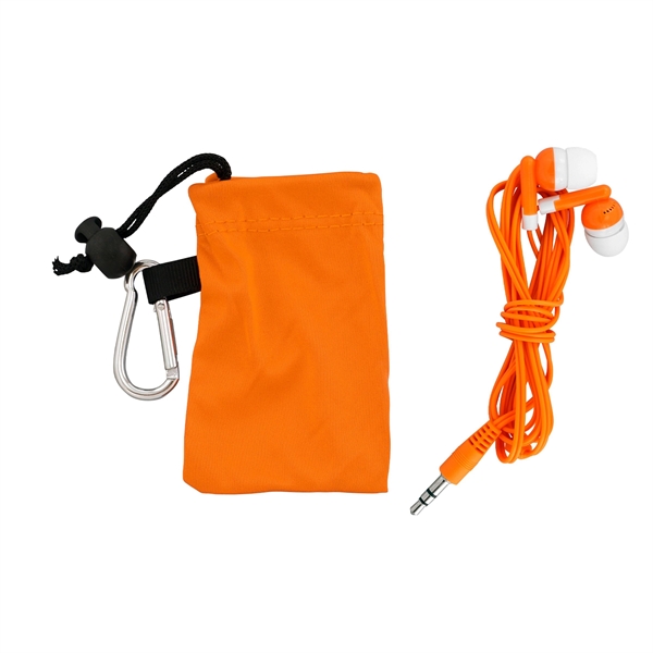 Microfiber Colorful Ear Bud Pouch... from ASI 30208 A P Specialties / AP Specialties