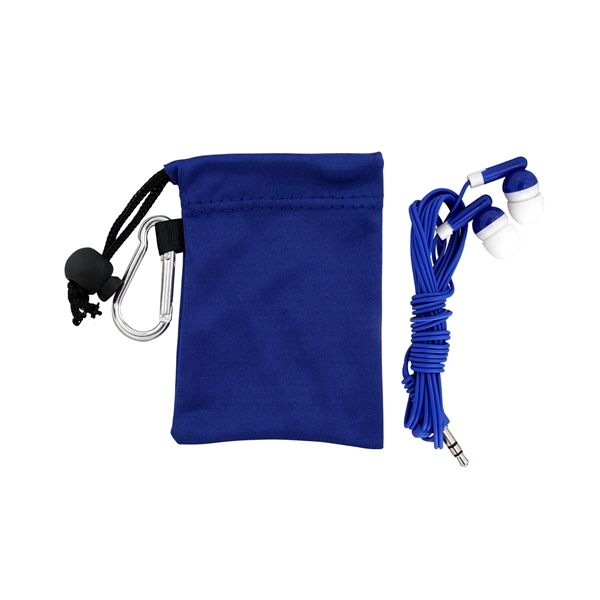 Microfiber Colorful Ear Bud Pouch... from ASI 30208 A P Specialties / AP Specialties