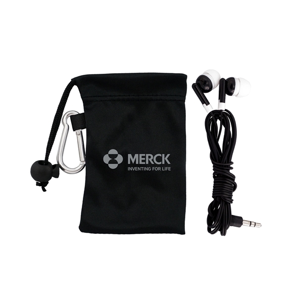 Microfiber Colorful Ear Bud Pouch... from ASI 30208 A P Specialties / AP Specialties