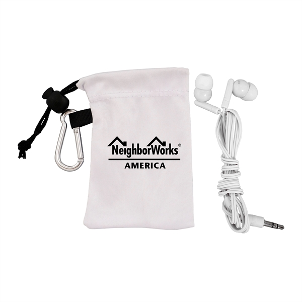 Microfiber Colorful Ear Bud Pouch... from ASI 30208 A P Specialties / AP Specialties