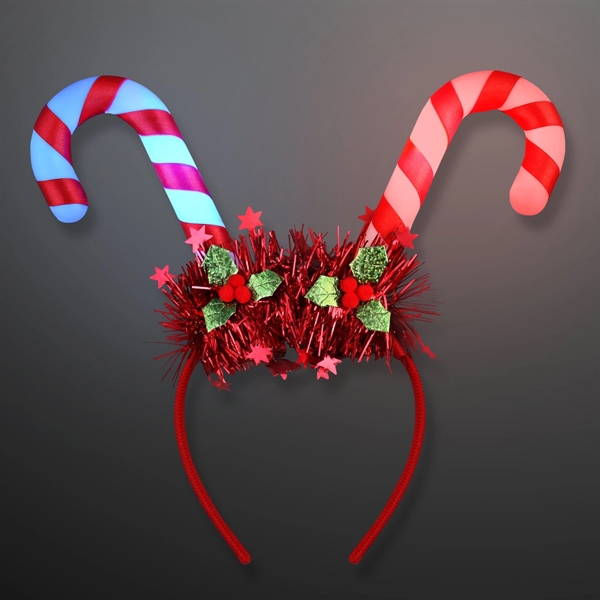 Blinky Candy Cane Headband; Blank Pricing... from ASI 34194 ALightPromos
