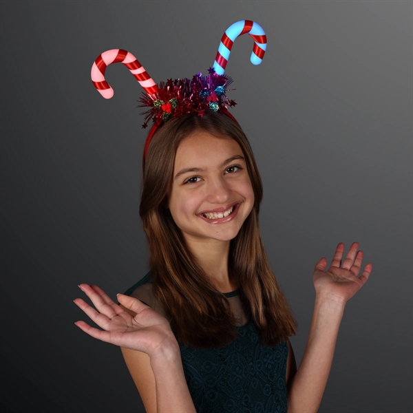 Blinky Candy Cane Headband; Blank Pricing... from ASI 34194 ALightPromos