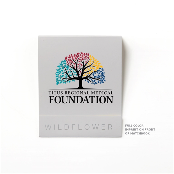 2.8" x 3.25" Blue Garden of Hope matchbook shaped holder with... from ASI 63549 Jornik Manufacturing Corp