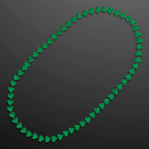 Rounded Mini Shamrocks Bead Necklace; Blank Pricing... from ASI 34194 ALightPromos